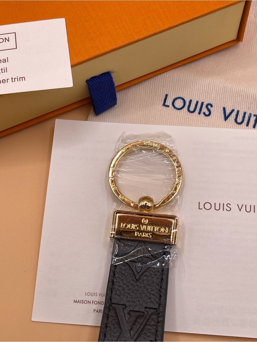 Louis Vuitton black Monogram Key Charm Includes Box and dust bag. - Picture 3 of 3